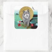 WOLFMOON AURA - sticker 2 maten (Tas)