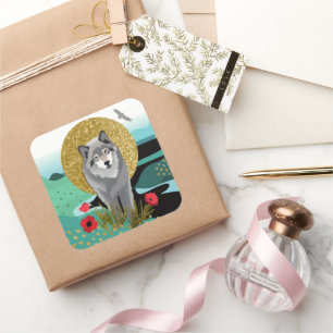 WOLFMOON AURA - sticker 2 maten