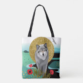 WOLFMOON AURA - tas- of kruisingszak 2 maten Tote Bag (Achterkant)