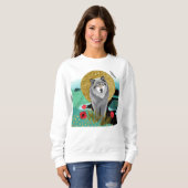 WOLFMOON AURA - witte shirten - kies stijl Trui (Voorkant volledig)