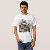 Wolfmother with two Cubs T-shirt (Voorkant volledig)