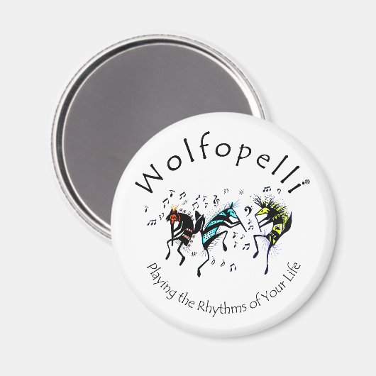 Wolfopelli 10 magneet (Voorkant / Achterkant)