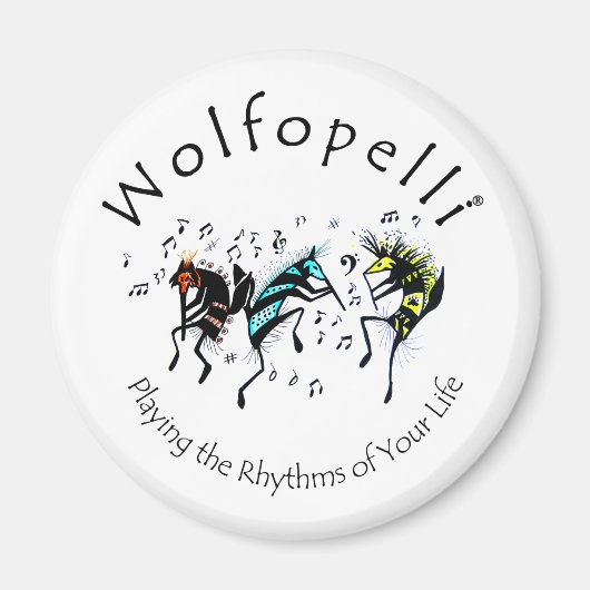 Wolfopelli 10 magneet (Voorkant)