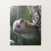 Wolfound Poodle Mix in Sunlit Pasture Legpuzzel (Verticaal)