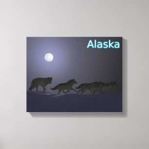 Wolfpack - Alaska Canvas Afdruk