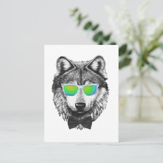 Wolfpack Briefkaart (Staand voorkant)