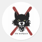 Wolfpack ski / helm stickers (Voorkant)