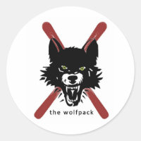 Wolfpack ski / helm stickers