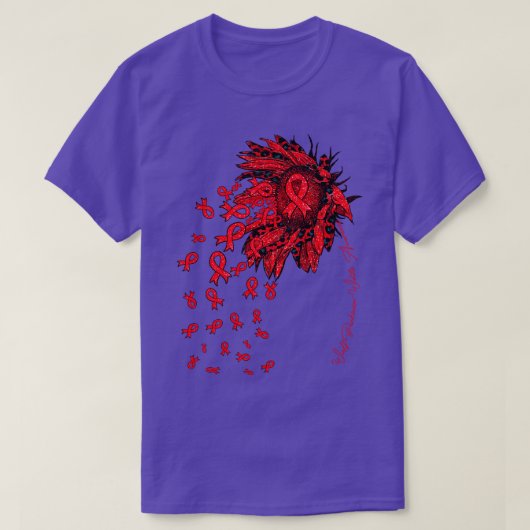WolfParkinsonWit Bewustzijn Zonnebloem lint flow T-shirt (Design voorkant)