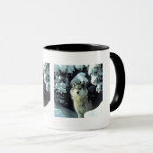 Wolfpatroon in Winterdennen Mok (Voorkant rechts)
