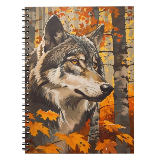 Wolfportret Notitieboek (Voorkant)