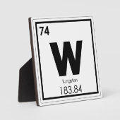 Wolfraam chemisch element symbool chemie formule fotoplaat (Voorkant)