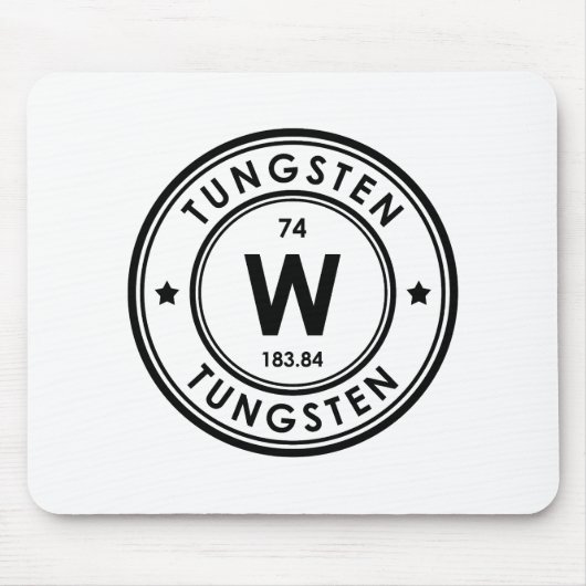 Wolfraamelement Muismat (Voorkant)