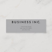 Wolfraammetaal met twee toonminikaarten mini visitekaartje (Achterkant)