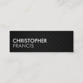 Wolfraammetaal met twee toonminikaarten mini visitekaartje (Voorkant)