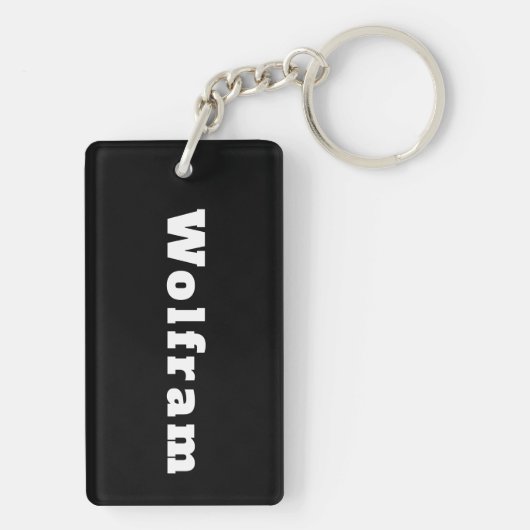 Wolfram Sleutelhanger (achterkant)