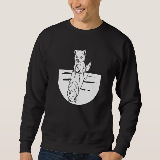 Wolfreflectie Wolven Dier Wilde Dieren Wolf Trui (Voorkant)