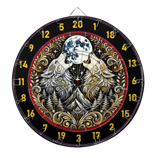 Wolf's Call ontwaakt avontuur en plezier Dartbord (Voorkant)