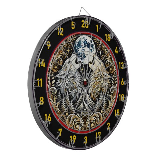Wolf's Call ontwaakt avontuur en plezier Dartbord (Voorkant Links)