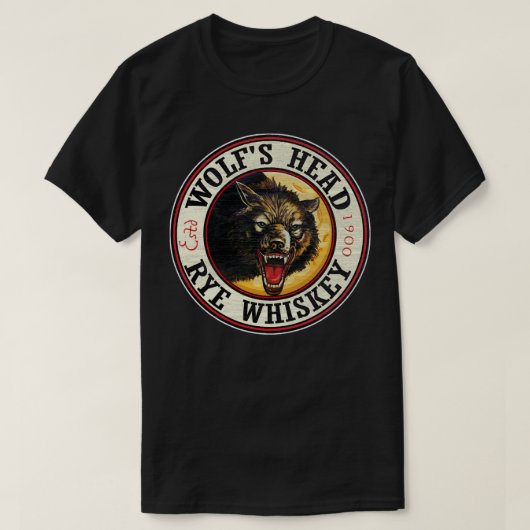 Wolfs Head Rogge houten patroon verdrietig T-shirt (Design voorkant)