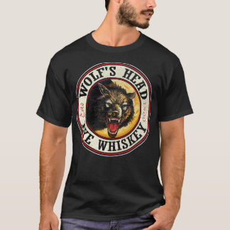 Wolfs Head Rogge houten patroon verdrietig T-shirt