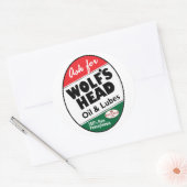  Wolfs Head-teken Ronde Sticker (Envelop)
