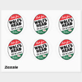  Wolfs Head-teken Ronde Sticker (Vel)
