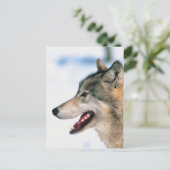 Wolf's hoofd briefkaart (Staand voorkant)