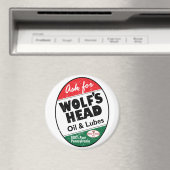  Wolfs Hoofd verdrietig teken Magneet (Insitu (Vaatwasser))