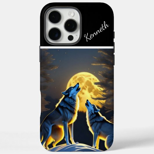 Wolf's Howl bereikt volle maan Case-Mate iPhone Case (Achterkant)