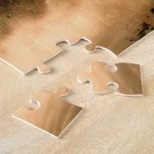 Wolfs Howl op een Herfst van de Koude Foggy Starry Legpuzzel (Zijkant)