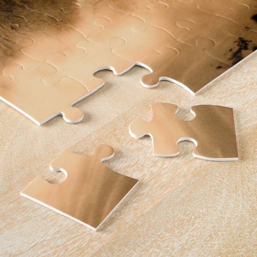 Wolfs Howl op een Herfst van de Koude Foggy Starry Legpuzzel (Zijkant)