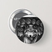 Wolf's knop ronde button 5,7 cm (Voorkant /achterkant)
