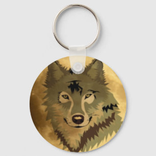 Wolfs moon sleutelhanger