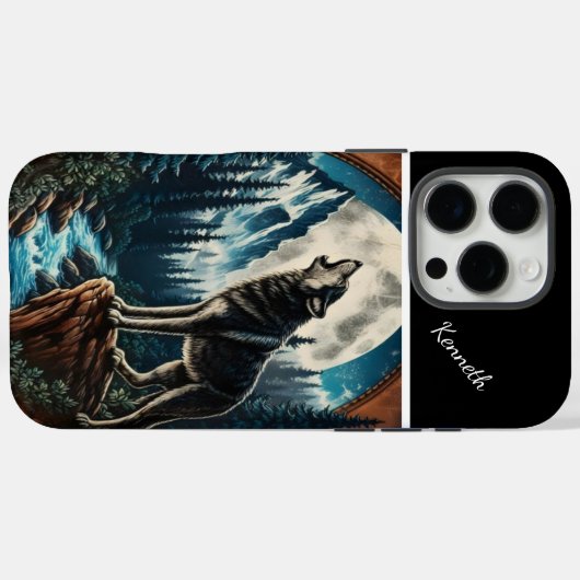 Wolf's Moonlight Howl Case-Mate iPhone Case (Achterkant (horizontaal))
