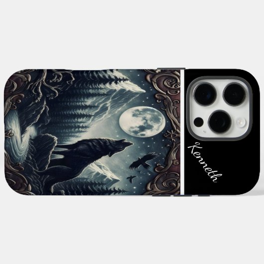 Wolf's Moonlight Serenade Case-Mate iPhone Case (Achterkant (horizontaal))