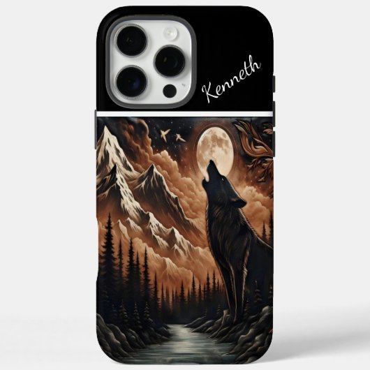 Wolf's Moonlight Serenade Case-Mate iPhone Case (Achterkant)