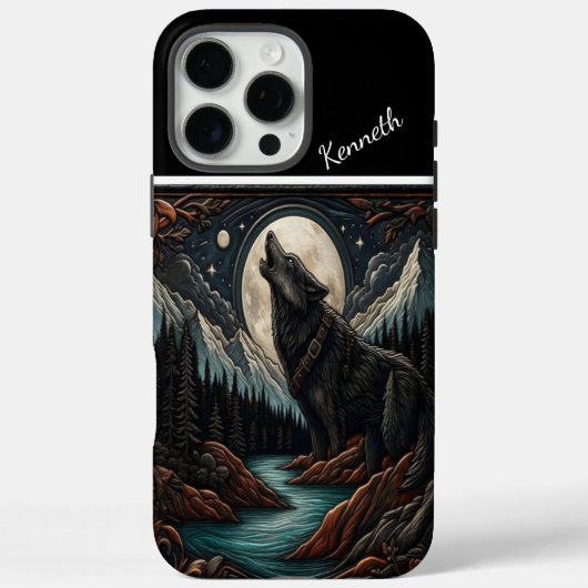 Wolf's Moonlight Serenade Case-Mate iPhone Case (Achterkant)