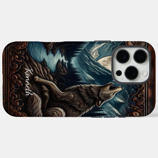 Wolf's Moonlight Serenade Case-Mate iPhone Case (Achterkant (horizontaal))
