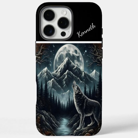 Wolf's Moonlight Serenade Case-Mate iPhone Case (Achterkant)