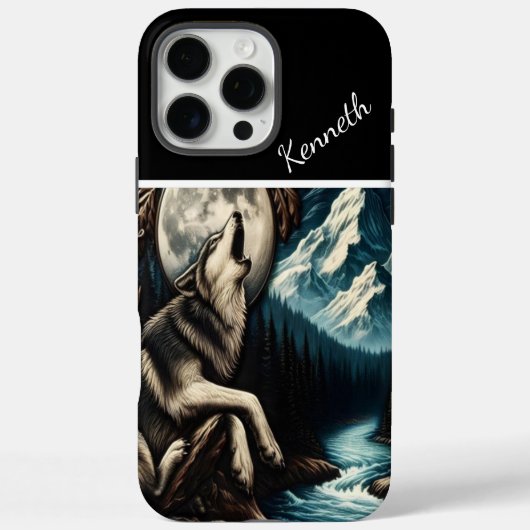 Wolf's Moonlight Serenade Case-Mate iPhone Case (Achterkant)