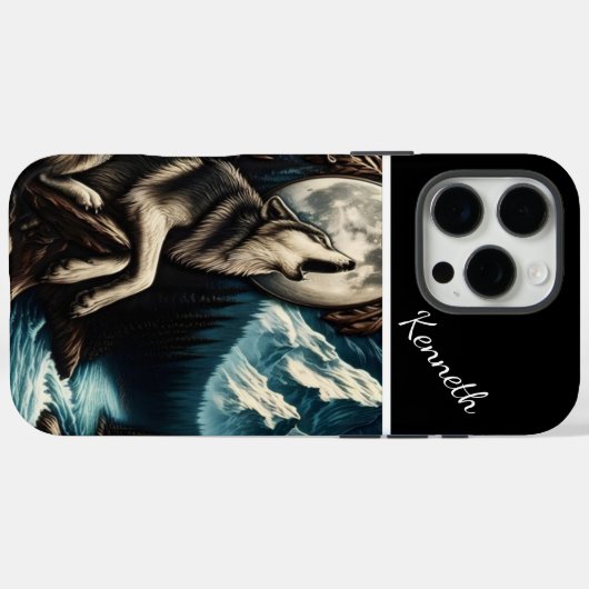 Wolf's Moonlight Serenade Case-Mate iPhone Case (Achterkant (horizontaal))