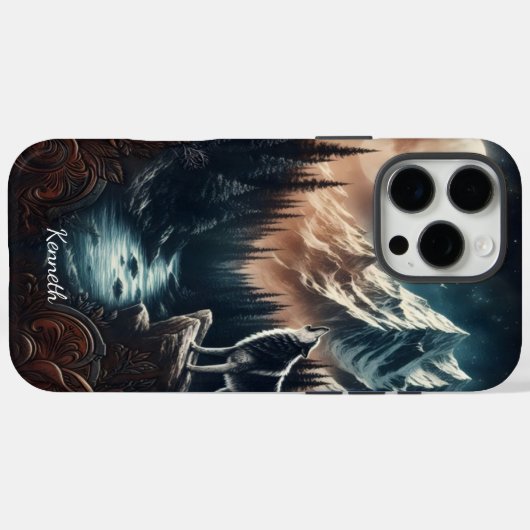 Wolf's Moonlight Serenade Case-Mate iPhone Case (Achterkant (horizontaal))