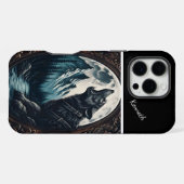 Wolf's Moonlit Howl iPhone Hoesje (Achterkant horizontaal)