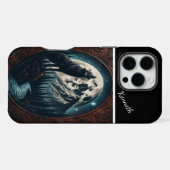 Wolf's Moonlit Howl iPhone Hoesje (Achterkant horizontaal)