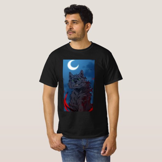 "Wolfs Rain dark" T-shirt (Voorkant volledig)