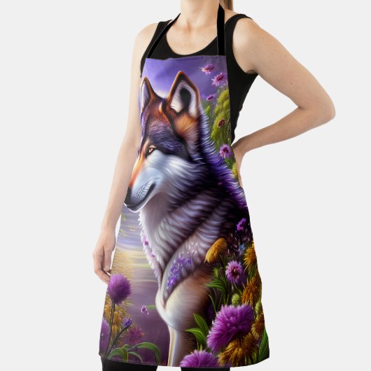 Wolf's schaduw in de maan schort (Insitu)