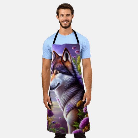 Wolf's schaduw in de maan schort (Gedragen)