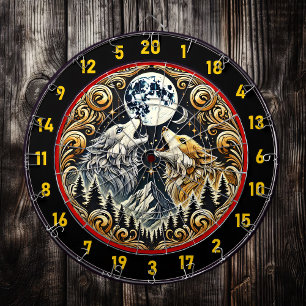 Wolf's Spirit verlicht het spel Dartbord
