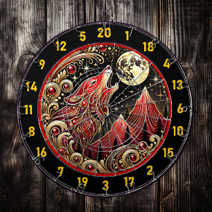 Wolf's Spirit verlicht het spel Dartbord